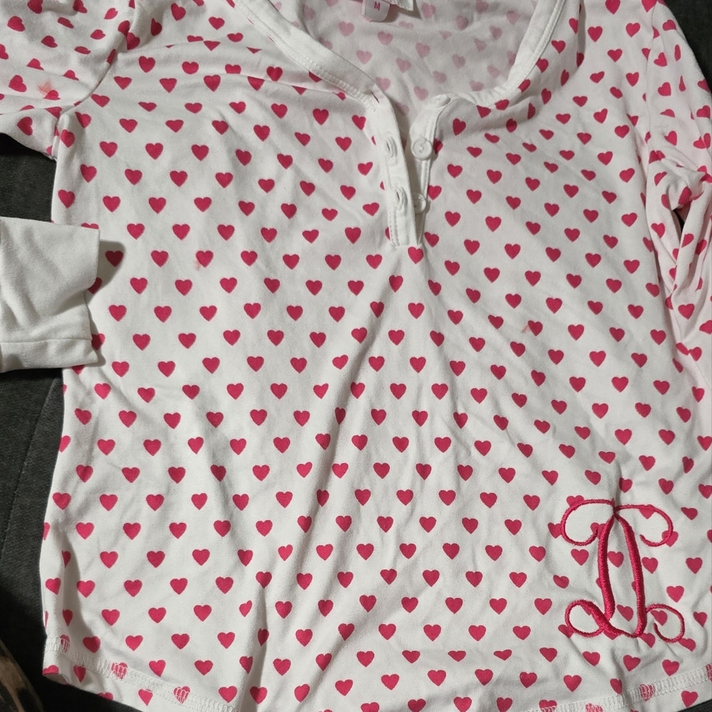 Girls heart pj's